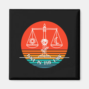Love Law Retro  Magnet