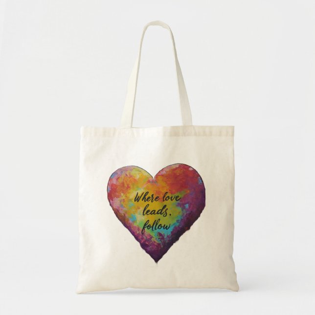 Love leads  tote bag (Front)