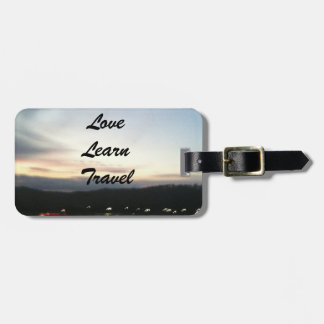 Love, Learn, Travel Customisable Luggage Tag