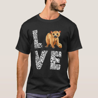 Love Leopard Kinkajou Night Walker Kinkajou Lover T-Shirt