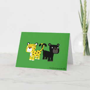 Love leopards card