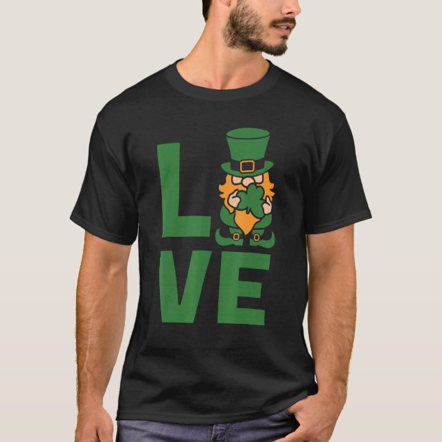 Love Leprechaun St Patricks Day C Lucky Charm T-Shirt (Front)