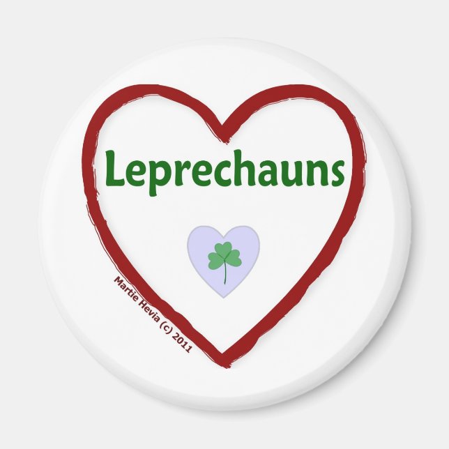 Love Leprechauns Magnet (Front)