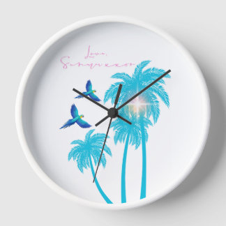 Love Letter Design - Love, Summer xxoo Clock
