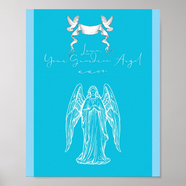 Love Letter Design - Love, Your Guardian Angelxxoo Poster (Front)