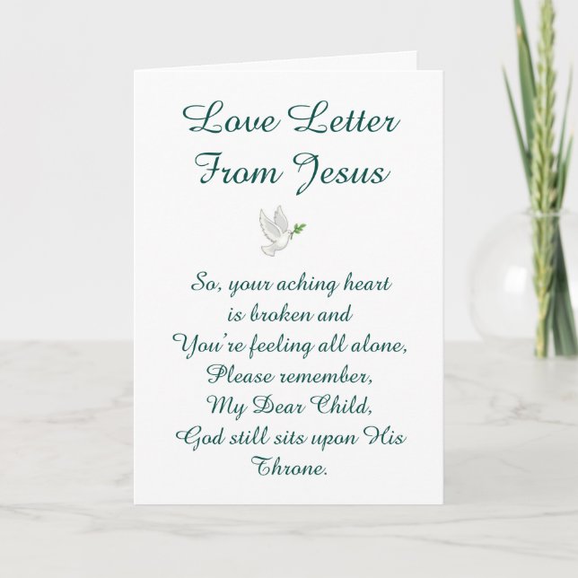 Love Letter From Jesus Card (Front)