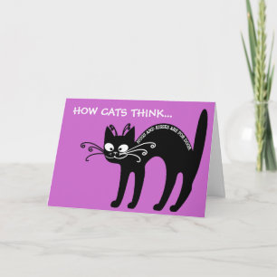 Love letter from my cat: cat etiquette holiday card