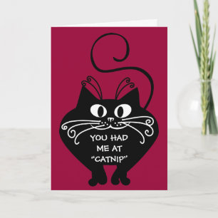 Love letter from my cat: you can buy my love holiday card