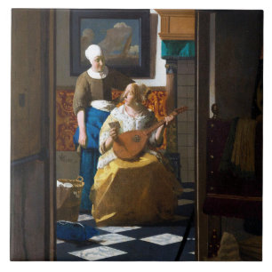 Love Letter, Johannes Vermeer Ceramic Tile