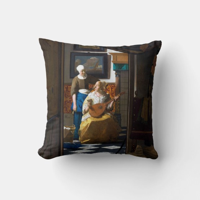 Love Letter, Johannes Vermeer Cushion (Front)