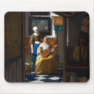Love Letter, Johannes Vermeer Mouse Pad