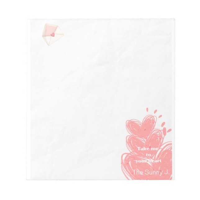 love letter notepad (Front)