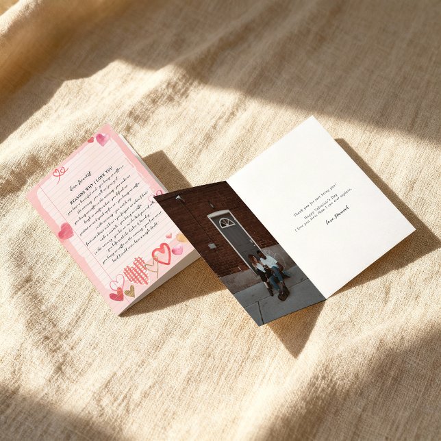 Love Letter | Reasons I Love You Valentine's Day Card (Creator Uploaded)