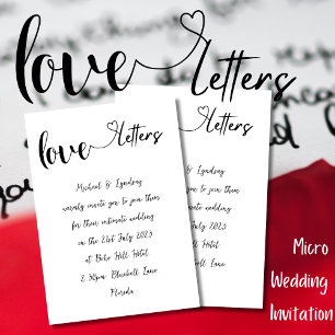 Love Letter SimpleInk Handwritten Wedding Invitation