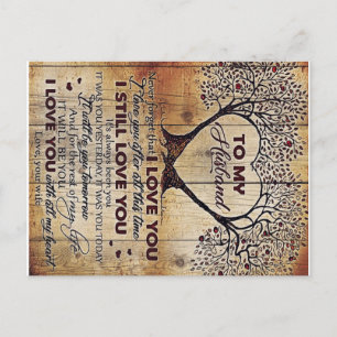 Love Letter To Husband   Special Gift For Man   Postcard