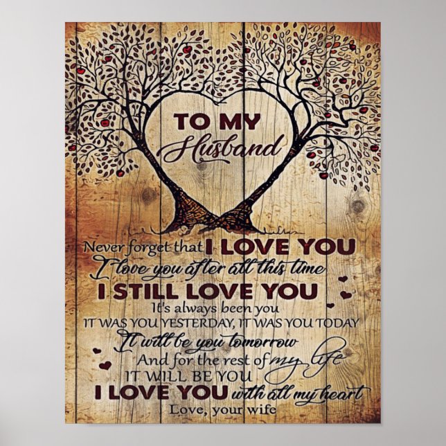 Love Letter To Husband | Special Gift For Man | Poster (Front)