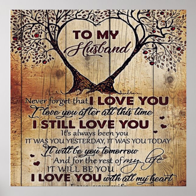 Love Letter To Husband | Special Gift For Man | Poster (Front)