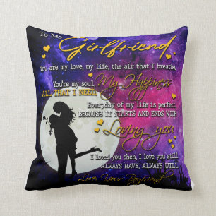Love Letter To My Girlfriend From Boyfriend Cushion