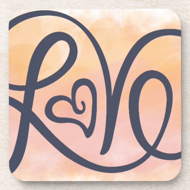 Love Lettering Coaster (Front)