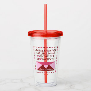 Love Letters Acrylic Tumbler