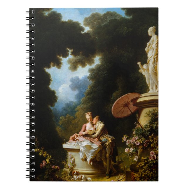 Love Letters by Jean Honore Fragonard Notebook (Front)