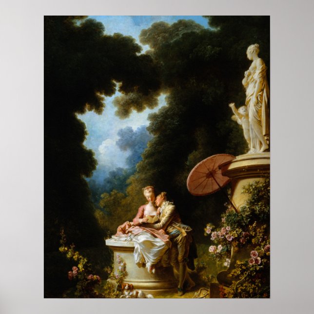 Love Letters by Jean Honore Fragonard Poster (Front)
