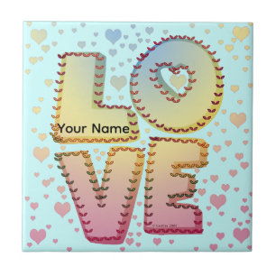 Love Letters Ceramic Tile