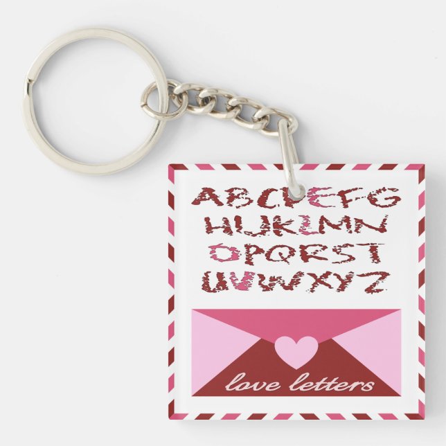 Love Letters Key Ring (Front)