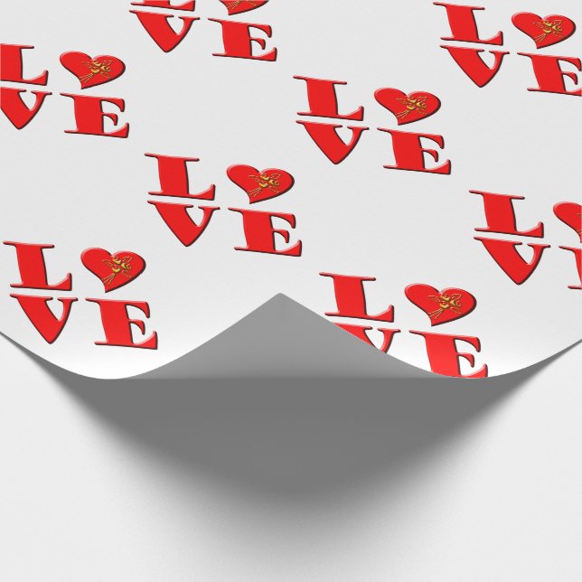 LOVE Letters ( L♥VE) Wrapping Paper (Corner)