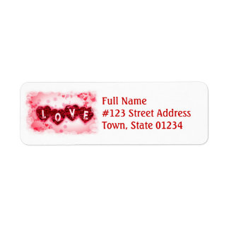 Love Letters Mailing Label Return Address Label
