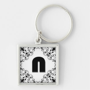Love Letters "N"  Key Ring