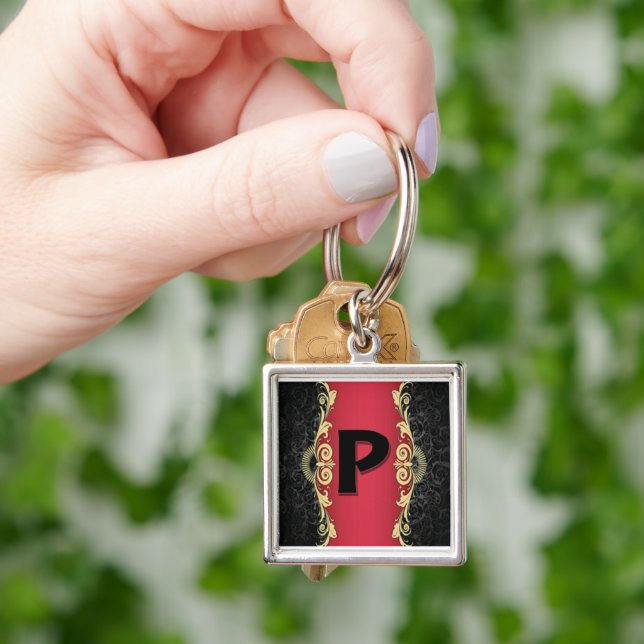 Love Letters "P"  Key Ring (Hand)
