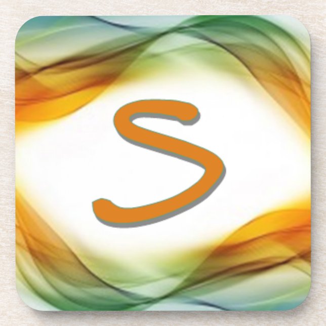 Love Letters "S"  Coaster (Front)