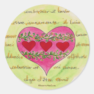 Love Letters & Three Red Hearts - Stickers