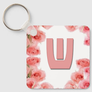 Love Letters "W"  Key Ring