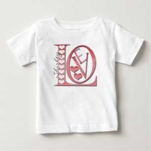 Love Letters With Hearts by Shirley Taylor Baby T-Shirt