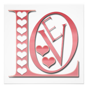 Love Letters With Hearts by Shirley Taylor Photo Print