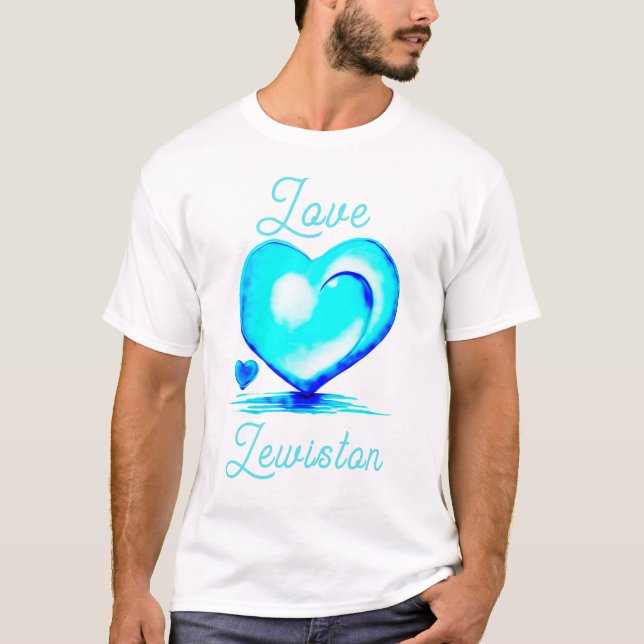 Love Lewiston Maine Honouring Victims  T-Shirt (Front)