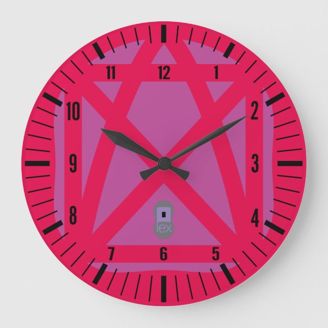 LOVE ?LEX PSTAN BY MASANSER PIXELAT LARGE CLOCK (Front)