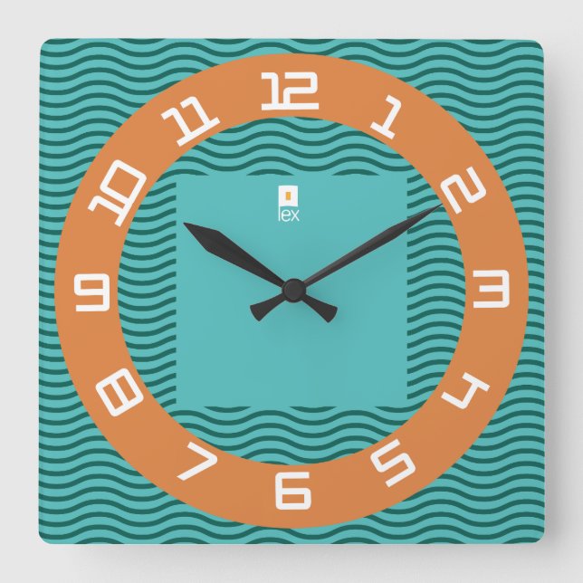LOVE LEX REDREEN BY MASANSER SQUARE WALL CLOCK (Front)