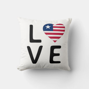 Love - Liberia Flag Cushion