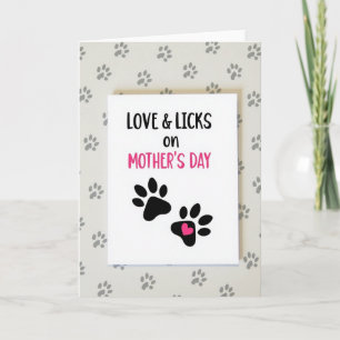 Love Licks Mothers Day Pet Card
