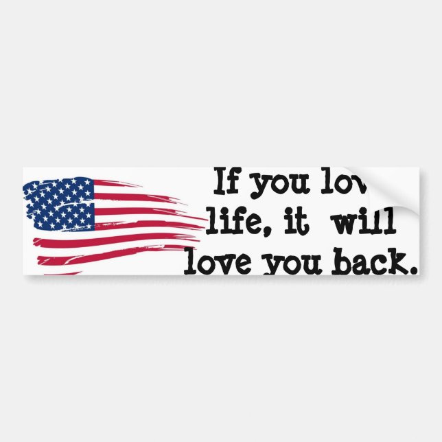 Love Life Bumper Sticker (Front)