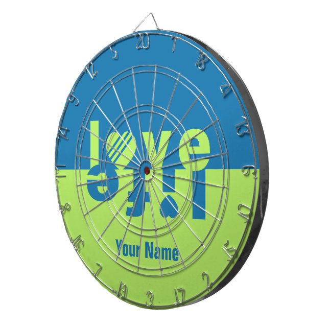 LOVE LIFE custom dart board (Front Right)