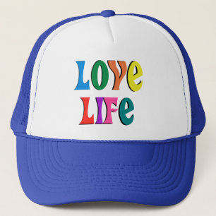 LOVE LIFE! customisable christian message Trucker Hat