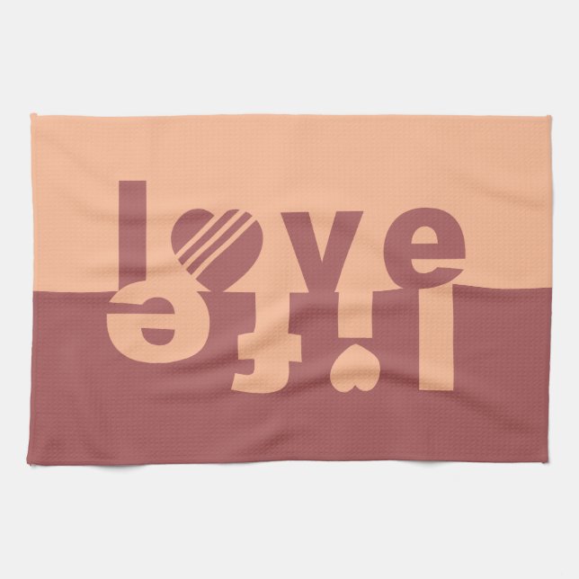 LOVE LIFE hand towels (Horizontal)