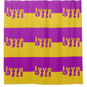 Love / Life shower curtain