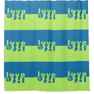 Love / Life shower curtain