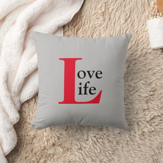 Love Life Throw Pillow (Blanket)