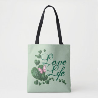 Love life tote bag